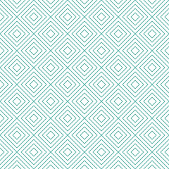 Seamless geometric vector pattern.
Minimal square in square tiles texture. Thin blue lines on a white background repeat background.