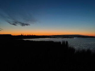 sunset over the River 