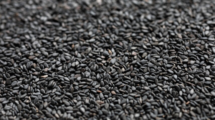 Black sesame seeds for background