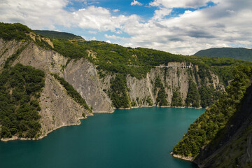 Lake of Monteynard in france