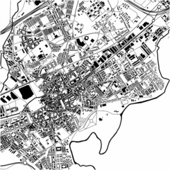map of the city of Alcala de Henares, Spain