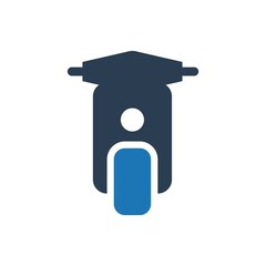 Motorcycle transport icon