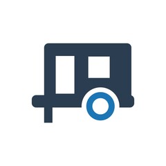 Camper tourism icon