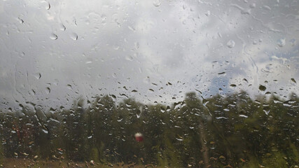 rain drops on window