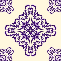 Fototapeta premium Elegant vintage ornament pattern classic style