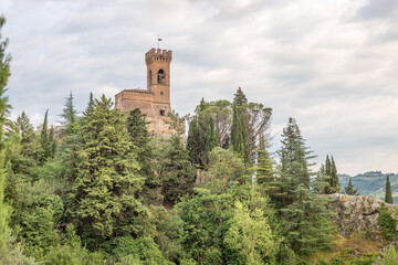 Brisighella, Ravenna, Emilia-Romagna, Italy.Famous symbol of the defensive city, the CLOCK TOWER