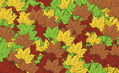 a pile of leaves illustration