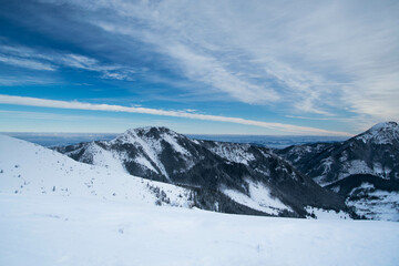 Fototapeta na wymiar Panorama z samego szczytu