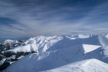 Fototapeta na wymiar Panorama z samego szczytu