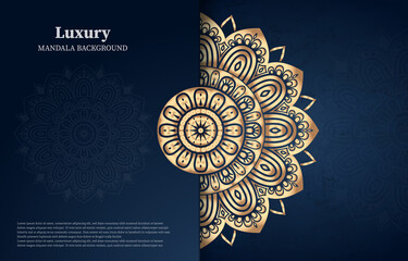luxury ornamental mandala design background.