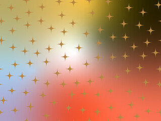 color gradient background with stars