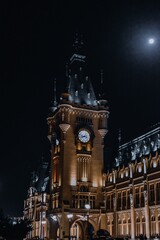 Fototapeta premium big ben clock tower at night
