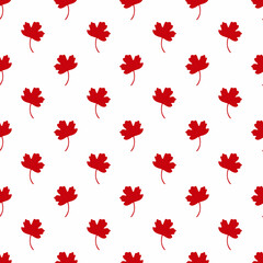 Maple leaf seamless pattern for background, fabric motif, or wallpaper