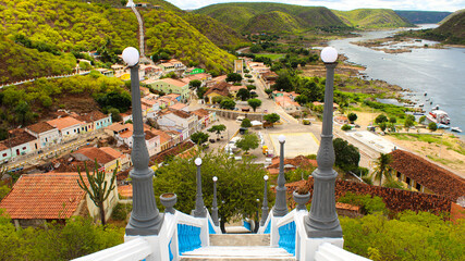 View of the historic town of Piranhas, Alagoas, Brazil. - obrazy, fototapety, plakaty