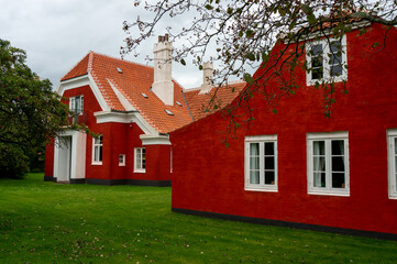 Fototapeta na wymiar Anchers Hus is the former residence of the Ancher family of painters. Skagen, Denmark.