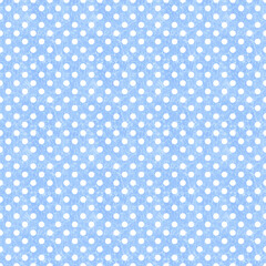 Seamless pattern with white dots on a light blue background.