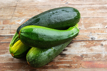 A cucumber on a cutting board