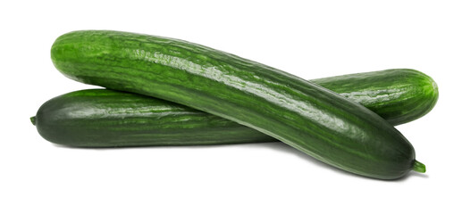Cucumbers isolated on white