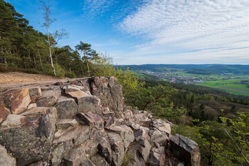 Fototapeta na wymiar Devil's pulpit at protected area Brdy (CHKO Brdy), Czech republic