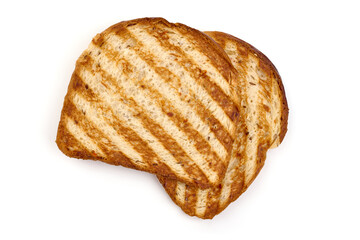 Grilled toasters, isolated on white background. High resolution image.