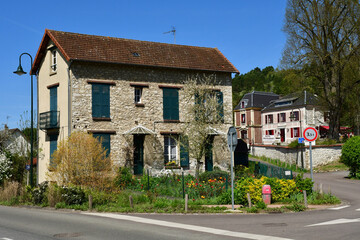 Giverny; France - april 17 2018 : the picturesque painters village