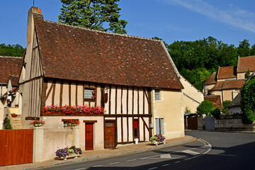 Lavardin; France - june 30 2019: picturesque old village