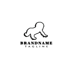 baby logo icon design cute vector illustration