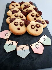 délicieux biscuits panda