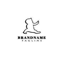 Fototapeta premium baby logo icon template vector illustration