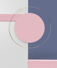 3D rendering. with design background with abstract geometric shaped