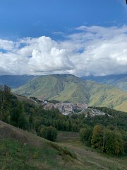 Fototapeta premium landscape with clouds