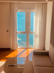 window overlooking the sea