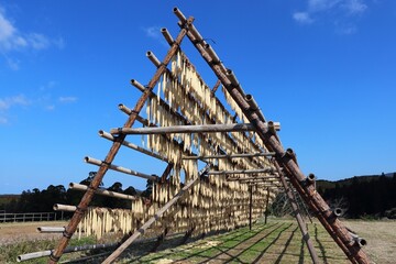 鹿児島県　大根やぐらの風景