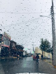 rain in the city