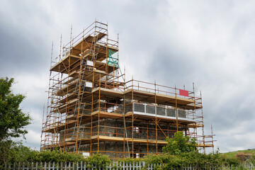 Restoration job on an old historic building