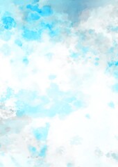 幻想的なキラキラ水色の水彩テクスチャ背景