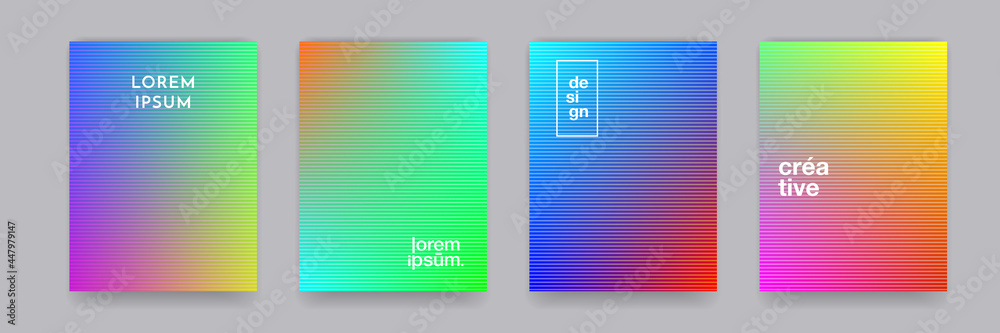 Poster Background patterns with color and abstract gradient or vector geometric halftone graphic. Halftone color gradient wave pattern background for posters