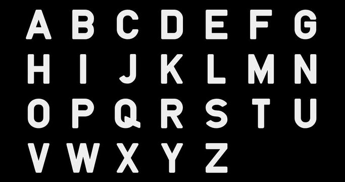 Hollywood movie title animation. Credits text, film font, transition letters or movie alphabet. Blockbuster, pitch, trailer or sequel. 4K and high quality for your movie