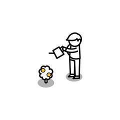 Obraz premium 金のなる木 育てる 苗 お金