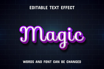 Magic text - editable text effect