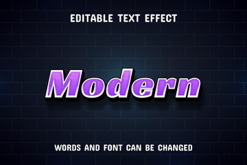 Modern text - editable text effect