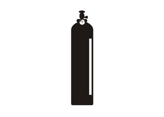  Oxygen tube, simple illustration in black and white.