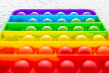 Modern trendy toy Pop it for children with flexible silicone material