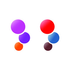 multicolored circles overlapping each other