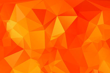 ORANGE Abstract Color Polygon Background Design, Abstract Geometric Origami Style With Gradient