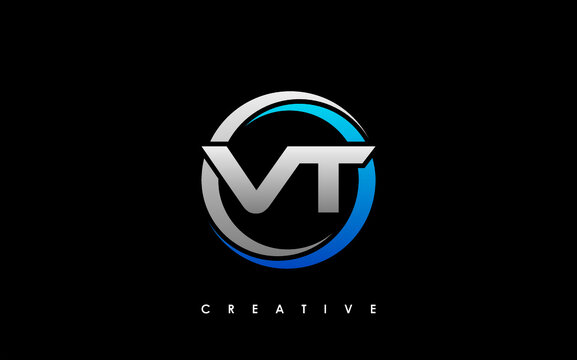 VT Letter Initial Logo Design Template Vector Illustration