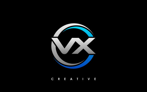 VX Letter Initial Logo Design Template Vector Illustration