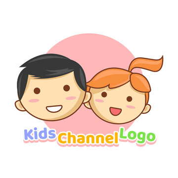 vector logo child. Kids Channel Logo