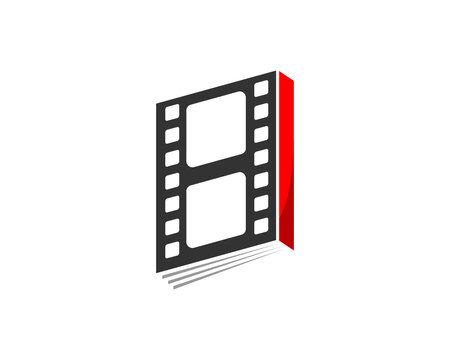 Combination roll movie with book shape logo
