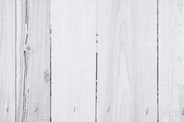 Old grunge wood plank texture background. Vintage white wooden board wall have antique cracking style.